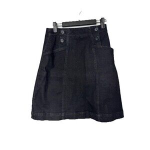 Seasalt Cornwall Women’s Blue Cotton Denim Pocket Pitching Skirt UK 10 Hi Waist
